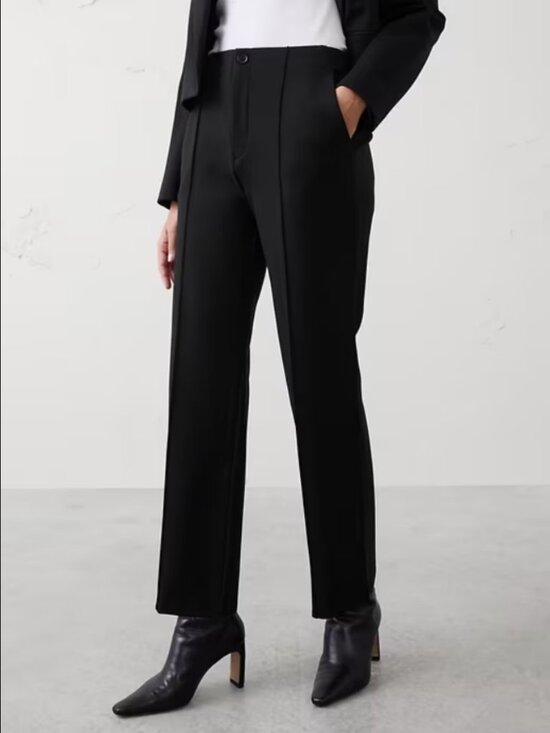 (NWT) Banana Republic Ponte Collection Straight High-Rise Pant (XS) - Picture 3 of 12